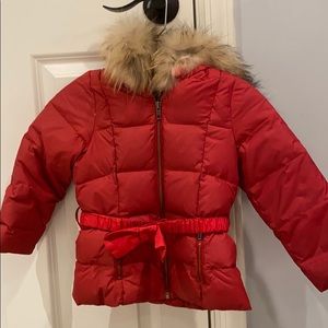 Lili Gaufrette puffer jacket raccoon fur hood sz 5